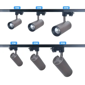 DALI Dimmable LED Track Lighting - RONSE 10W H Track Lighting Heads, Modern 2-Light Gold Aluminum Track Fixture