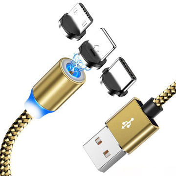 High Quality 3-in-1 Magnetic USB Cable - Fast Charger for Cell Phones