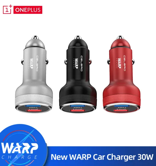 Warp Charge 30t Car Charger for OnePlus Warp Charger 30W for One Plus 8 Pro Nord / N10 5G / N100 7t 7 Dash Auto Fast Charging 6A