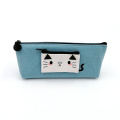 Pencil Case Vintage Hot selling custom cute cat canvas pencil case Manufactory