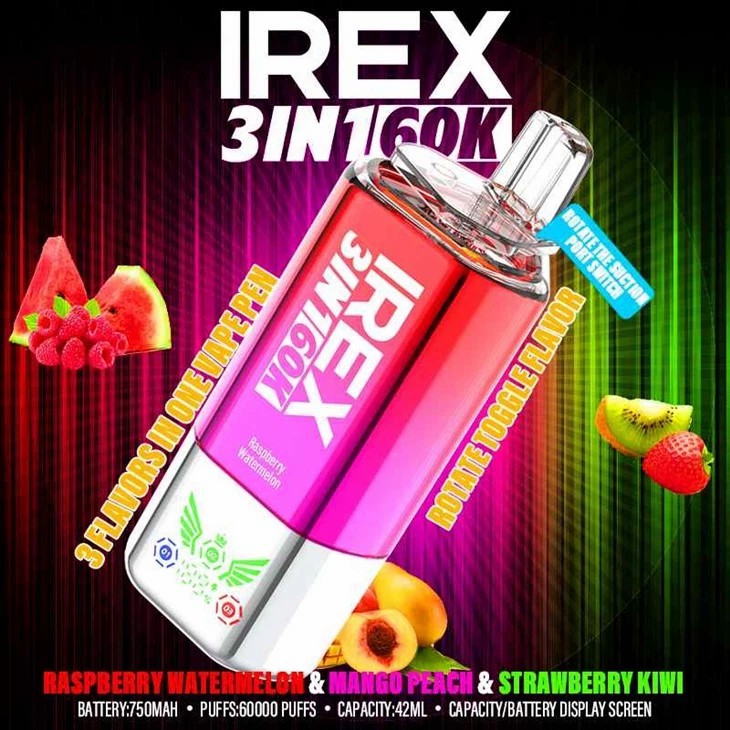 ในสต็อก IRex 3in1 60k พัฟ vape