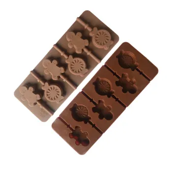 Wholesale Heat-Resistant Chocolate Bar Molds - Gingerbread Man Shape Silicone Molds for Chocolate, Soap, and Candy