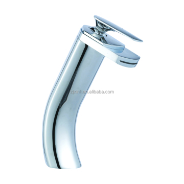 Chrome Finish Brass Deck Mounted Big Mouth Waterfall Mixer X8311B2