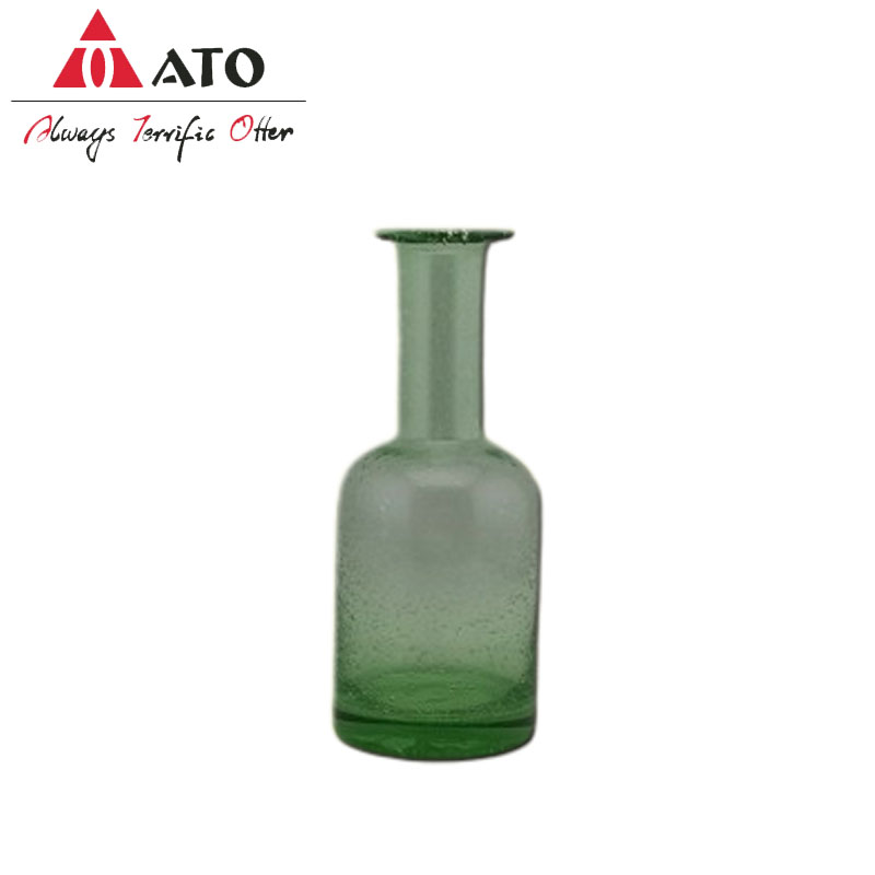 Home decoration Green scissors cutting vase with bubble