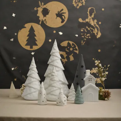 Ceramic Ornaments Christmas Series Desktop Decoration