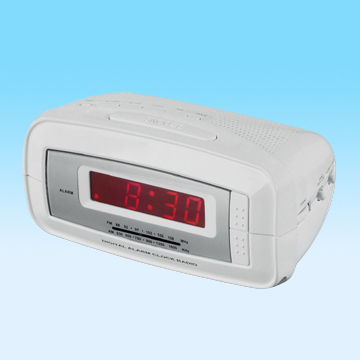 Alarm Clock Radio with 0.6-inch Red LED Display and Sleep Timer Function