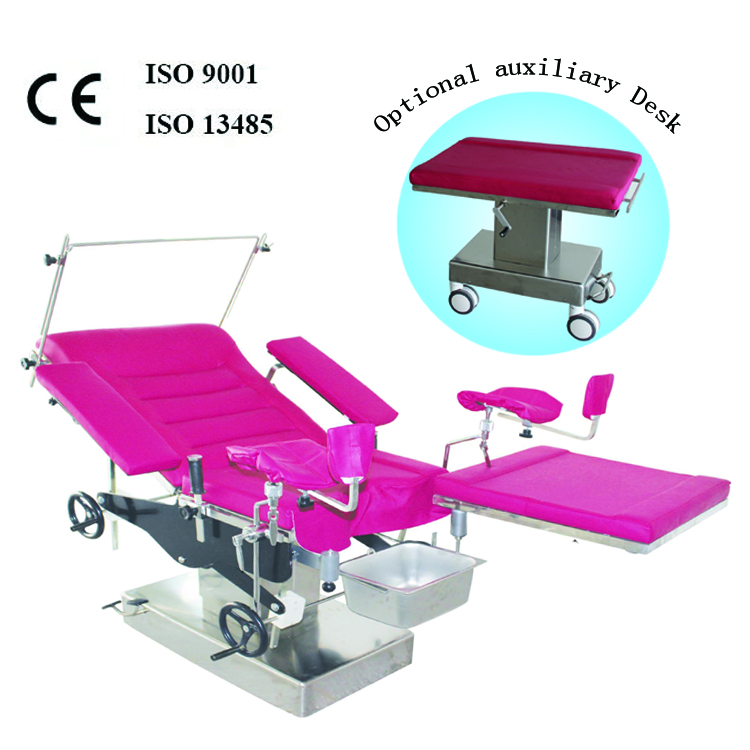 Gynecology therapeutic examination bed tables