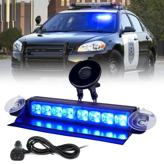 N2 8 Inch Cadet Series Windshield LED Strobe Lights