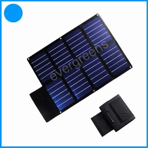24w Folding Amorphous Solar Solar Electric Bike Power Bank Charger, High Quality 24w Folding