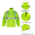 ANSI/ISEA107-2020 wasserdichte PU-lange Regenjacke für Männer