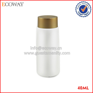 40ml plastic shampoo bottle small disposable cosmetic bottle in white