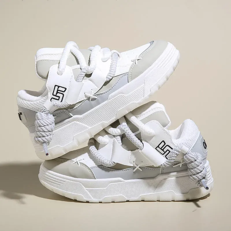 Versatile Thick-Soled Sneakers