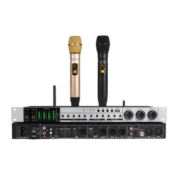 Professional EIF-FX8A Wireless Microphone System: High-Quality Audio Processor for Family Gatherings and Karaoke Events