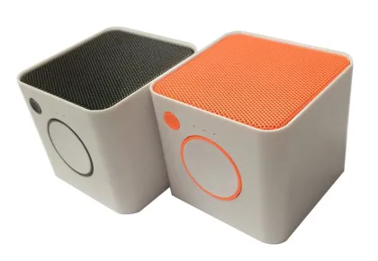 AWS1111 Cube Wireless Microphone Speaker For Saunar Manual Mini Creative Speaker Volume Control