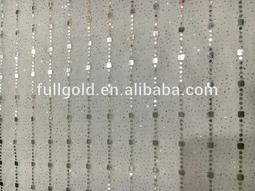 Best Quality Polyester FDY Fabric With Spangle For Clothes Lining