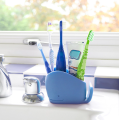 Organizador de baño de soporte para cepillo de dientes de diseño de ballenas de silicona