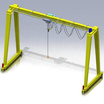 High Configuration MH 15 Ton Single Girder Beam 16 Ton Gantry Crane Overhead EOT Crane Price in Seaside Workshop