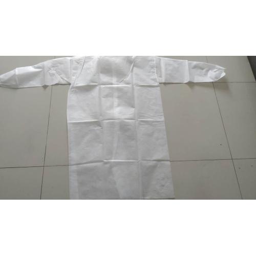 Blouse de laboratoire jetable avec col de chemise