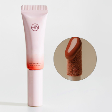 Tubo de mancha de labios de belleza con aplicador de varita