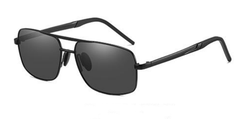 Schwarze Modeflieger -Sonnenbrille für Männer