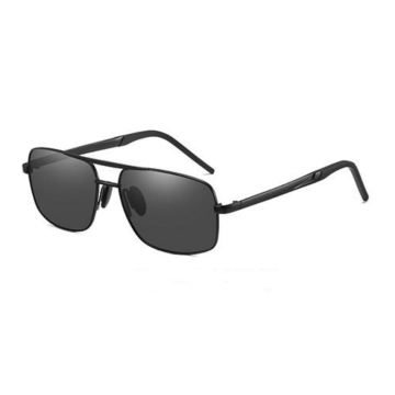 Óculos de sol de aviador de moda negra para homens