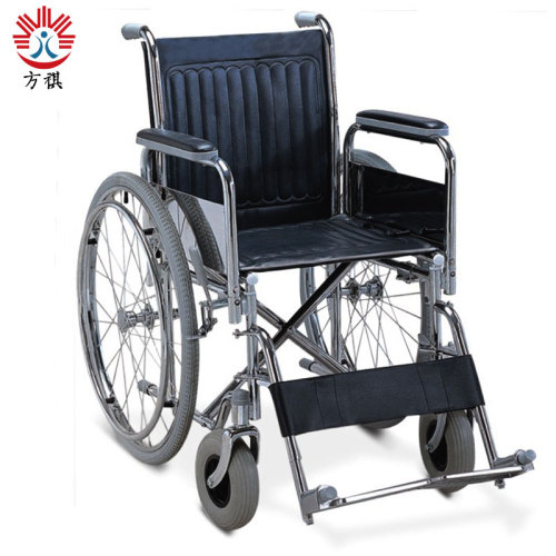 Steel foldable manual  wheelchair for the disabled