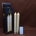 set 2 15 Inch Moving Flame Taper Candle untuk Dekorasi