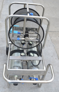 Emergency Electric Supply Air Respirator with a Long Tube