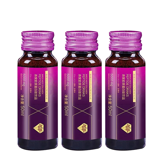 OEM/ODM 30ml/50ml Vitamin 100% Natural Dietary supplement Bird Nest Collagen Peptide fruity Drink