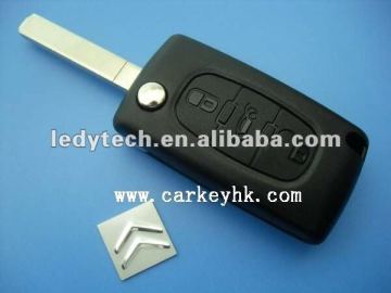 New style Citroen 307 3 buttons flip key trunk button,car smart remote key