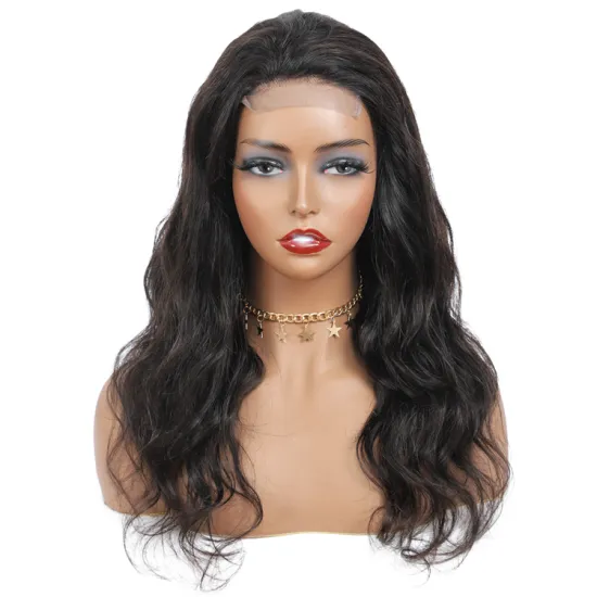 Vendor Stock 1b# Body Wave 4x4 Human Hair Lace Closure Wig Cuticle Aligned Virgin Hair Wigs