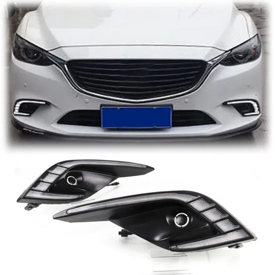 LED Daytime Running Light with Yellow Turn Signal for Mazda 6 Atenza 2016-2018 Fog Lamp