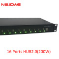 16 ports Hub2.0 construit en puissance de 200 W