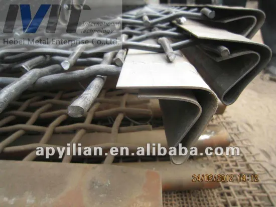 high carbon steel crimped vibrating screen
