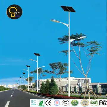 Two Arms Solar Street Lighting System, Double Source Solar Lights