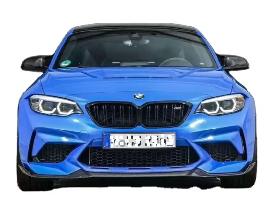 Hot Sale 2019-20 F87 M2C Competition CS Style Dry Carbon Fiber Front Bumper Splitter Lip Spoiler