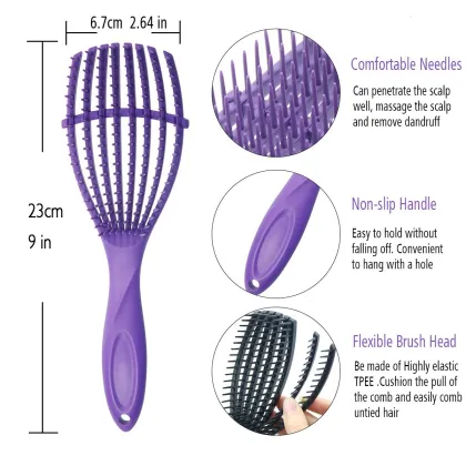 Scallop Detangling Brush Ventilated Detangling Brush