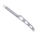 1pc Cheese Knife Stainless Steel Cheese Knife With Fork Tip Serrated Cheese Butter Knife Slicer Cutter Cheese Tools