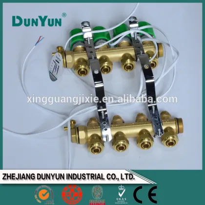 hydronic floor heating manifold