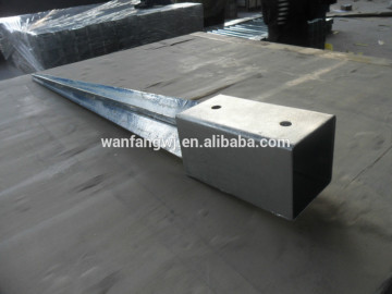 71x71x750 HDG Postfoot/ HDG Pole Anchor/Scerw Postfoot