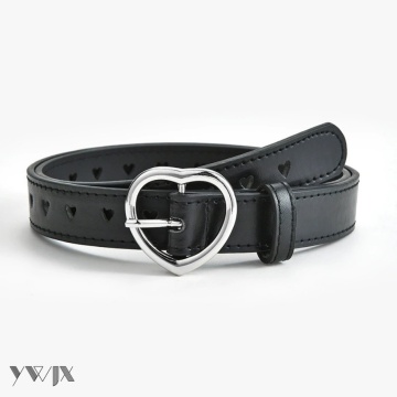 Y2K Heart Buckle Belt Women's Colorful Accessory