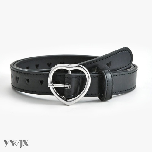 Y2K Heart Buckle Belt Women's Colorful Accessory