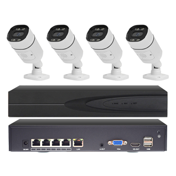 4CH POE IP Camera Surveillance System for Outdoor Use (4MP/5MP/8MP Seetong)