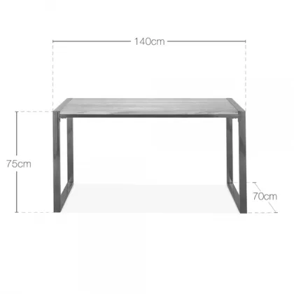 Gastro Home Desk: Elm Wood & Rustic