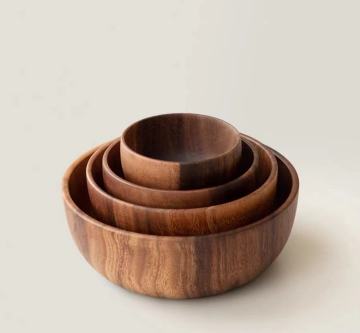 Handcrafted Wooden Bowl for Serving and Decor