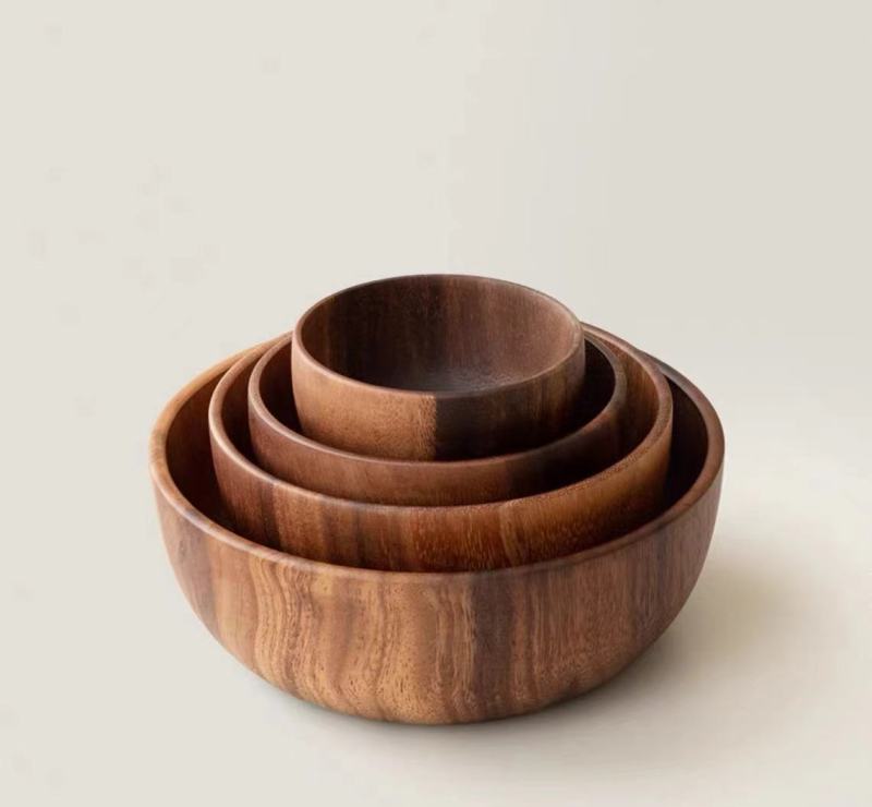 Handcrafted Wooden Bowl for Serving and Decor