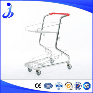 Logo Printed Shopping Basket Trolley With Factories Price