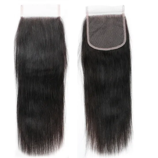 4*4 Lace Closure HD transparent lace Straight Closure Straight 4x4 Lace Closure Human hair extension
