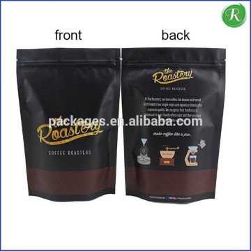 custom printed aluminum foil zip lock cocoa beans bags