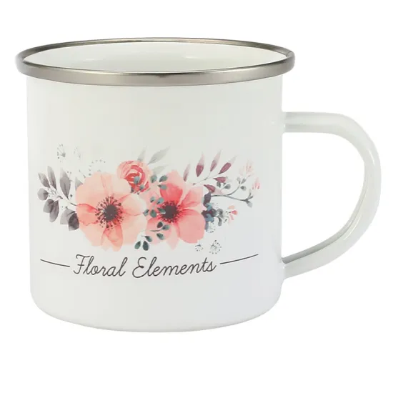 Factory Wholesale Carbon Steel Enamel Sublimation Coffee Mug for Promotion